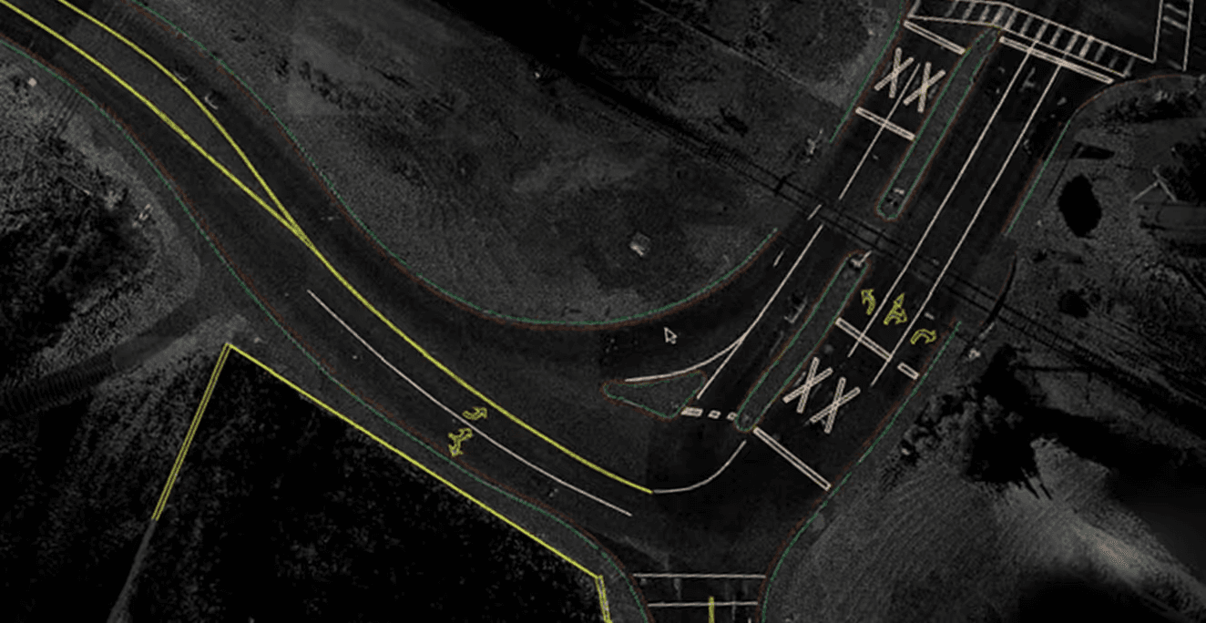 Raw point-cloud scan before Mach9 extraction