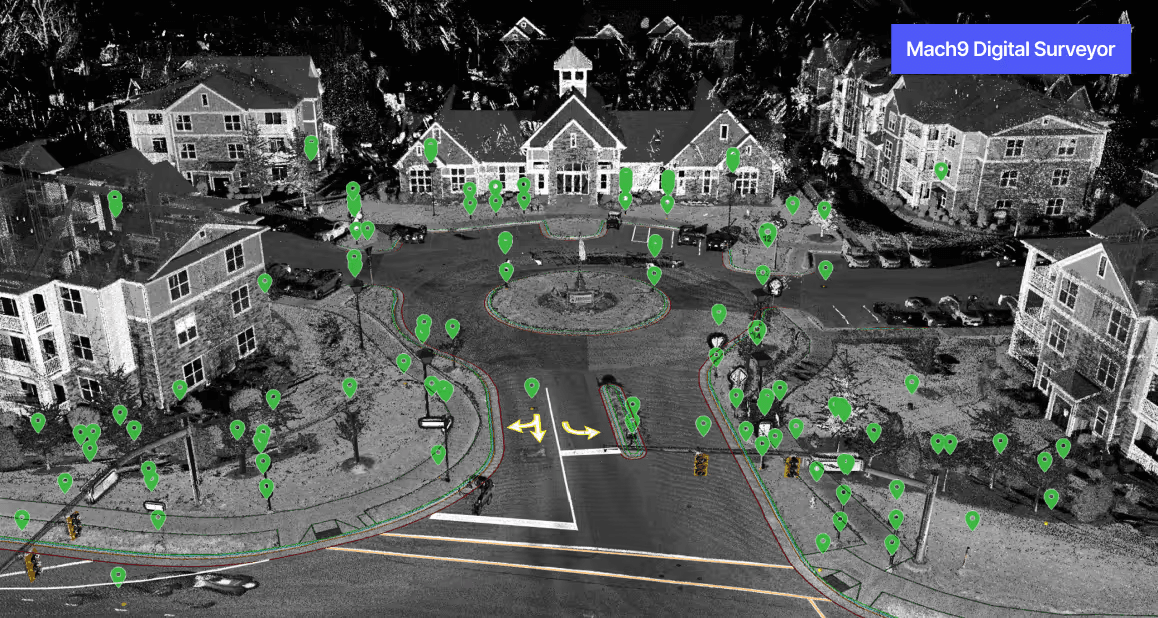 Data imported from RiProcess into Mach9 Digital Surveyor