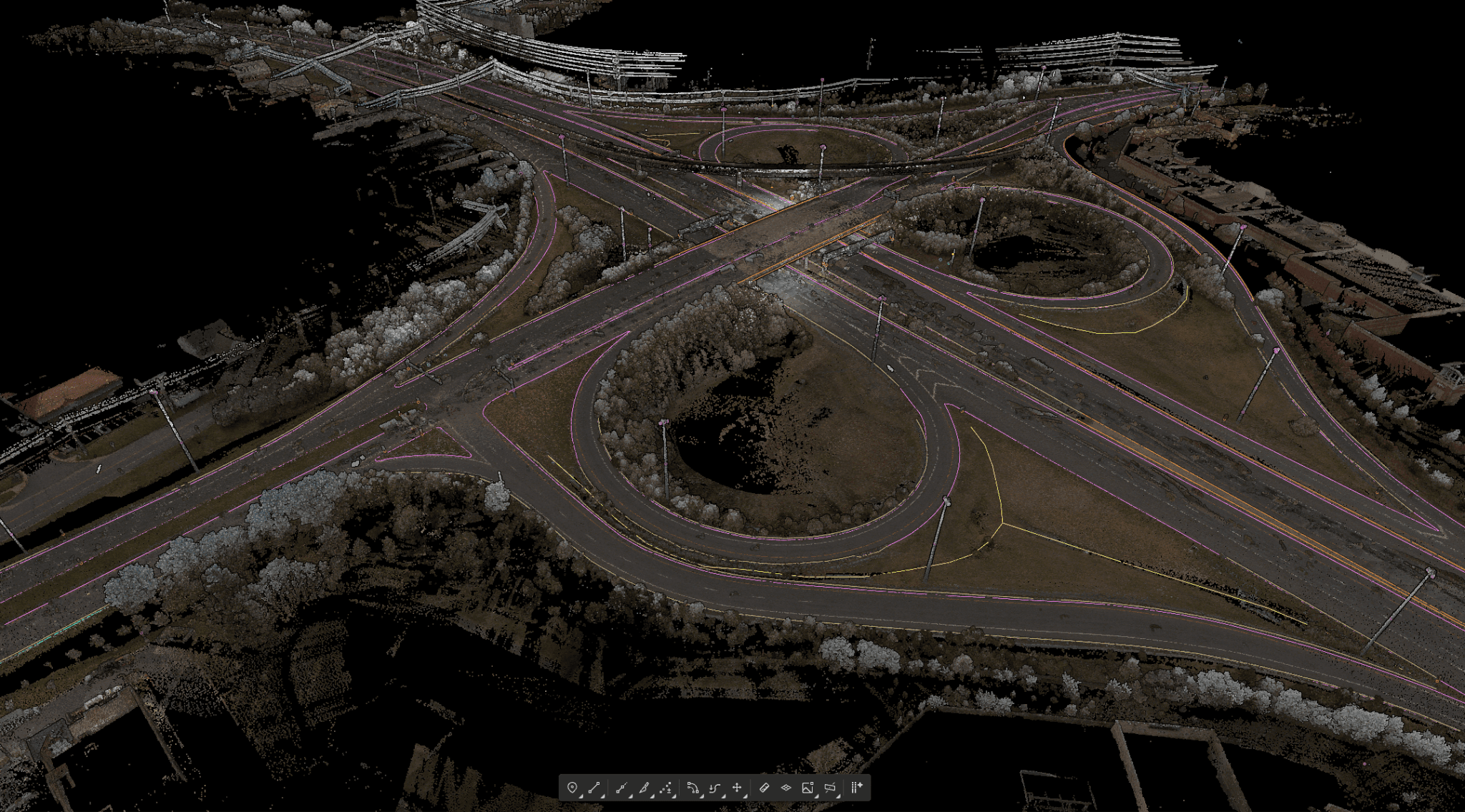 DENSE OHIO INTERCHANGE POINT CLOUD