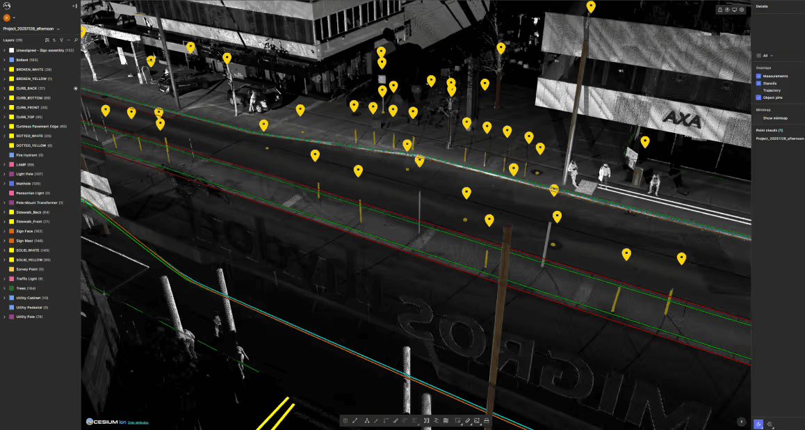 Data imported from Leica Pegasus Office to Mach9