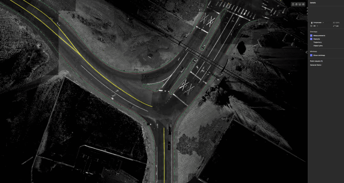 Data imported from Trimble Business Center to Mach9