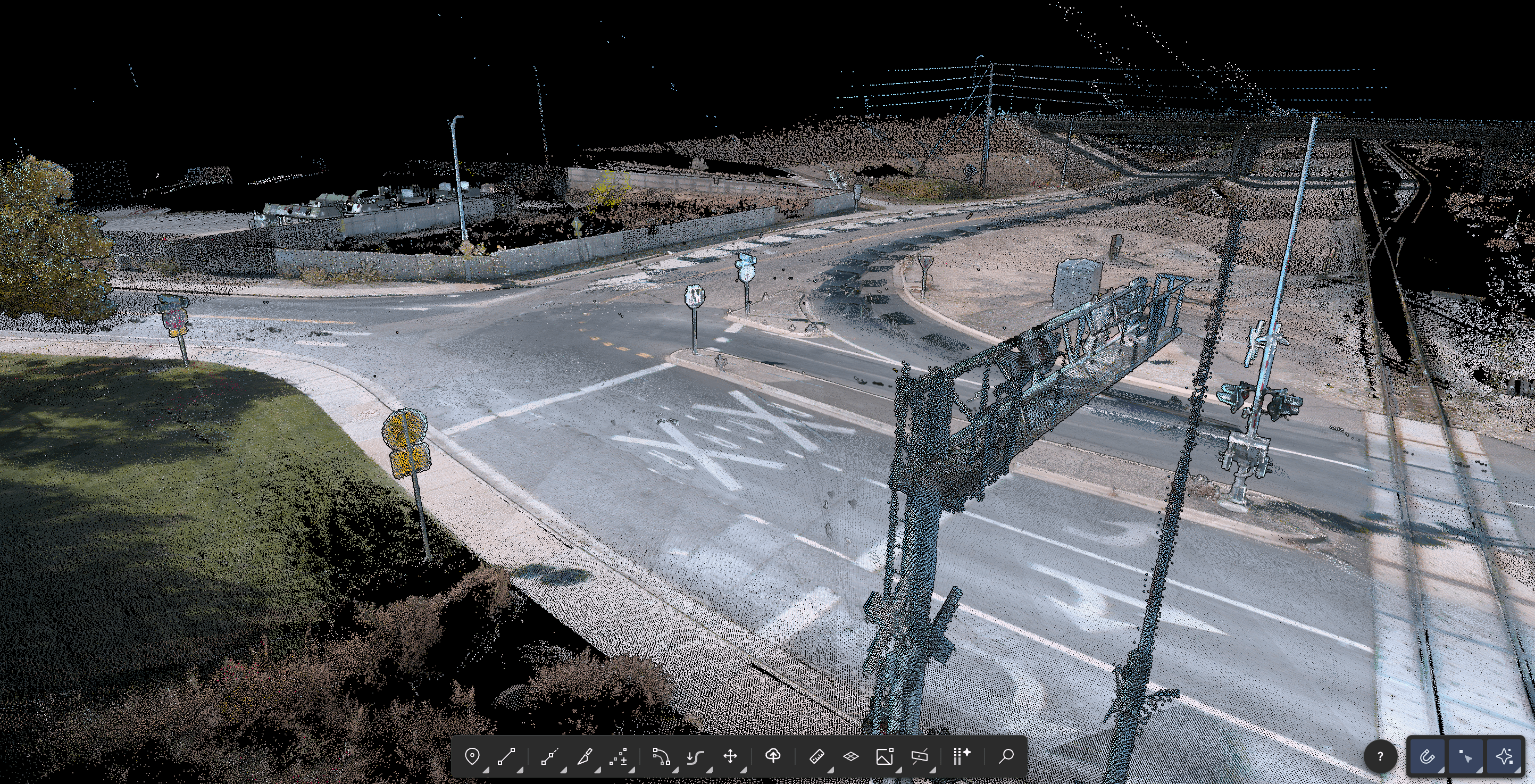 RAW CORRIDOR POINT CLOUD BEFORE EXTRACTION