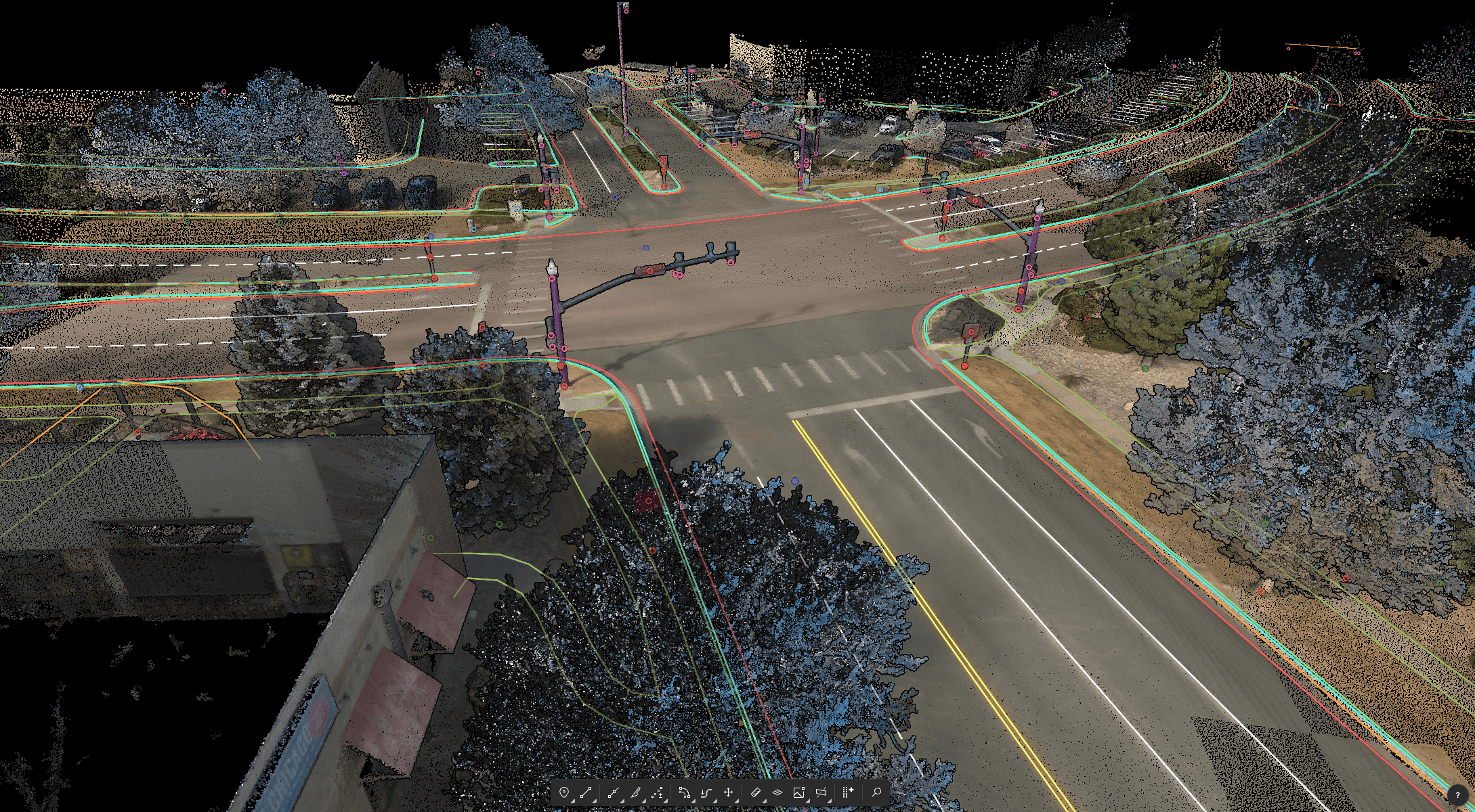 EXTRACTED INTERSECTION FEATURES IN DIGITAL SURVEYOR